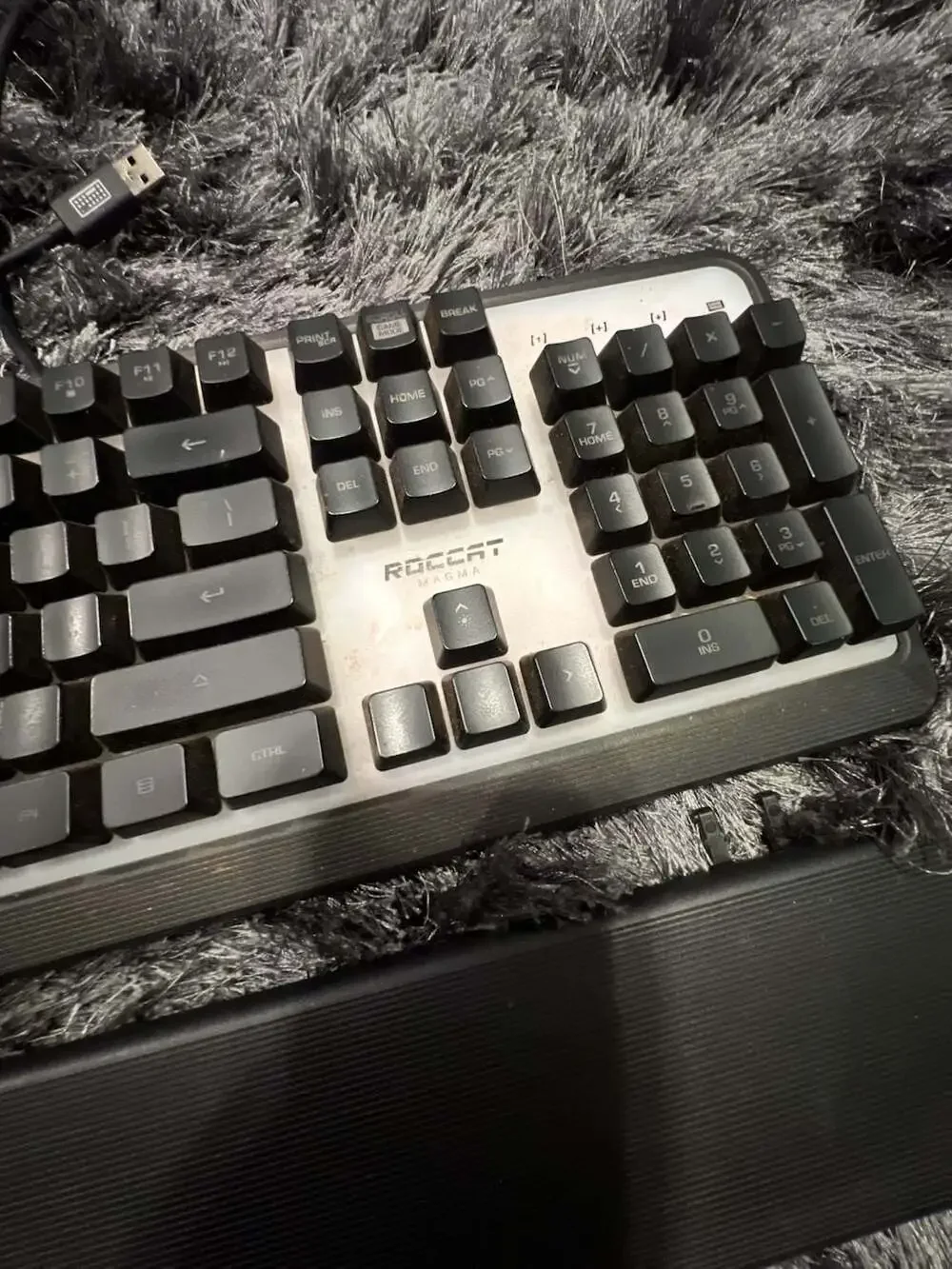 Roccat Magma Membrane RGB Gaming Keyboard with Wrist Rest